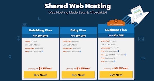 HostGator web hosting per WordPress