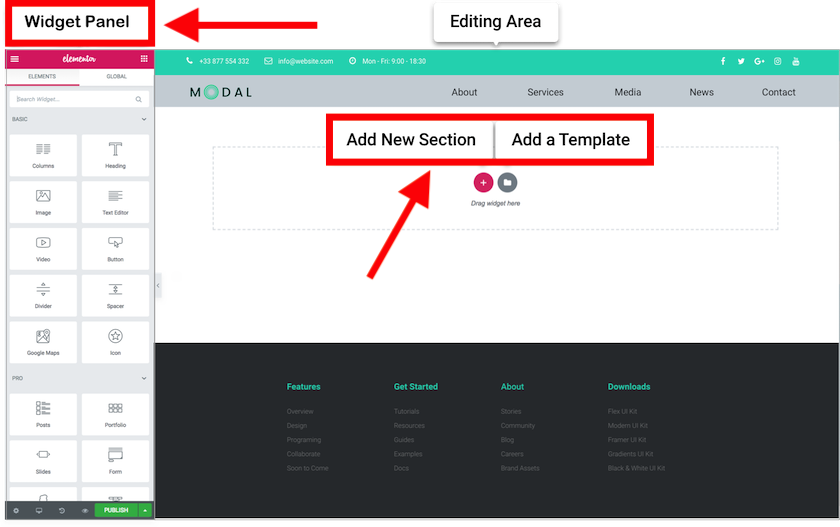 how to use elementor page builder