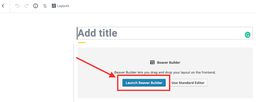 How to use Beaver Builder