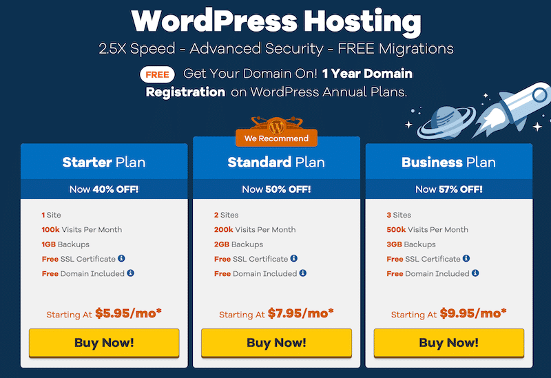 HostGator wordpress hosting