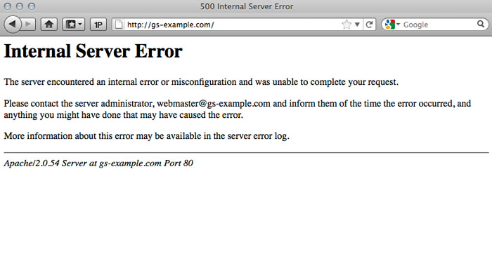 WordPress Internal Server Error