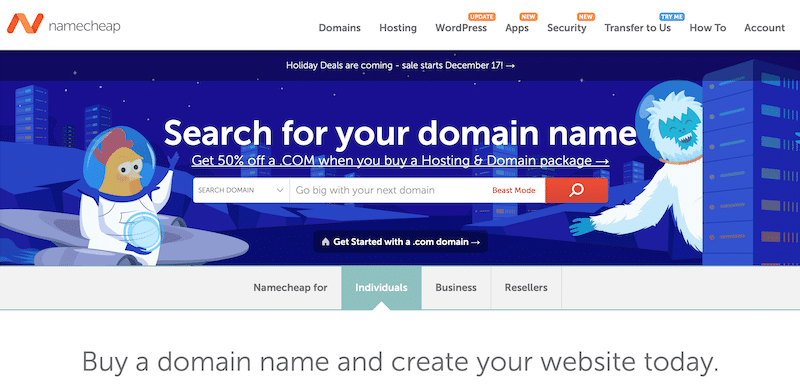 Namecheap Sito ufficiale